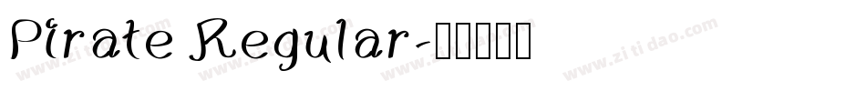 Pirate Regular字体转换